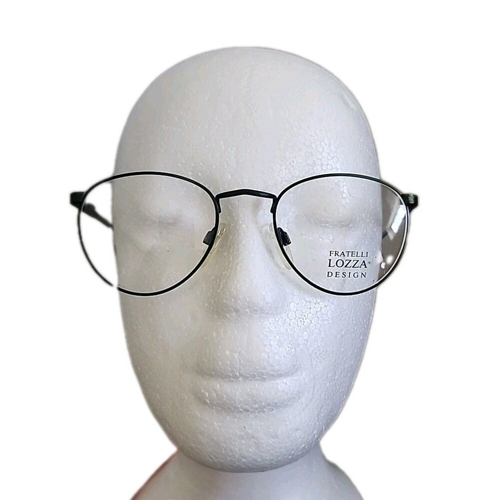 Fratelli Lozza Eyeglass Frame Plymouth Antique Ivy Italy Round Metal 49-19 135